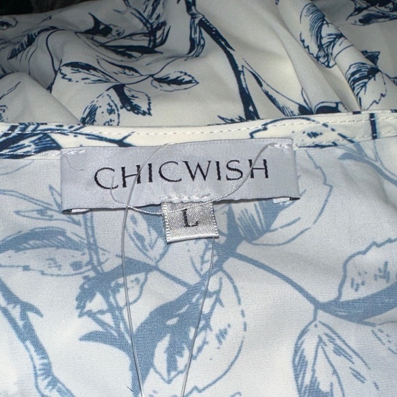 Chicwish Elegant Blue Floral Maxi Dress NWT - Picture 8 of 14